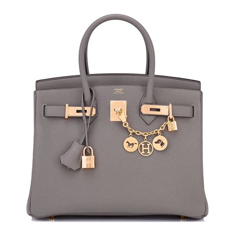 birkin 30 gris meyer hermes|hermes togo birkin 30.